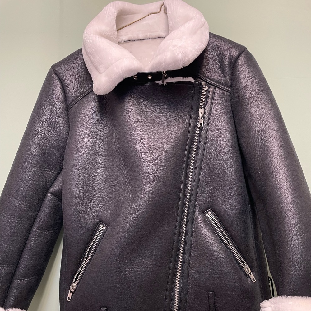 Shein shearling jacket s